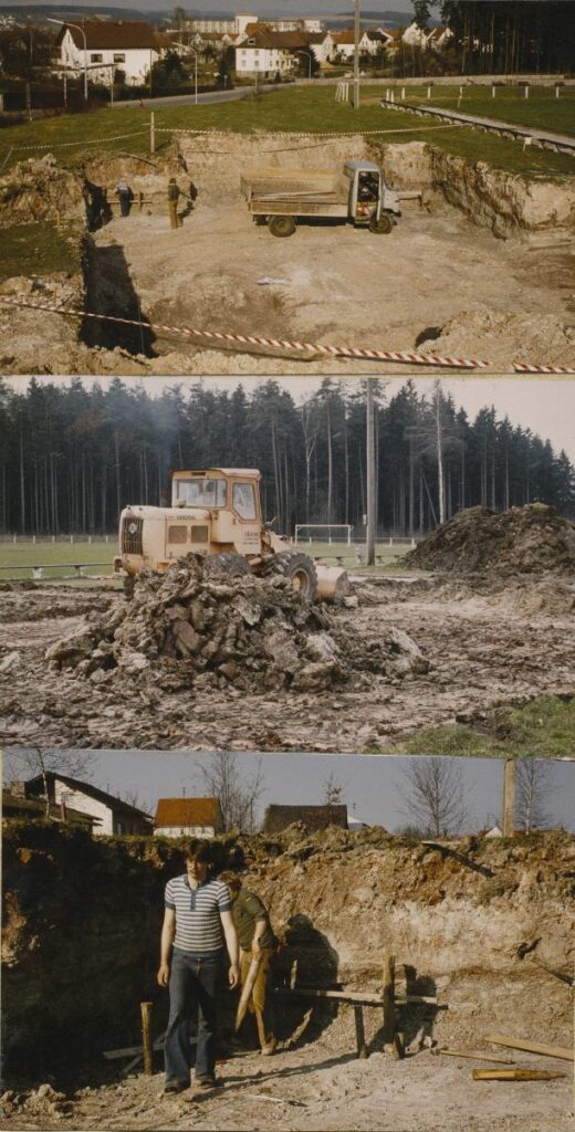 Klaus Kröckel von der gleichnamigen Baufirma und Bauleiter Michael Metz